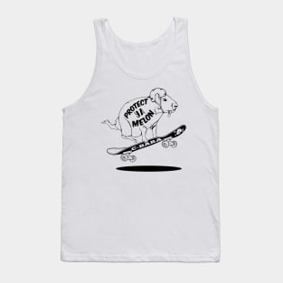 Capybara Skateboarding Tank Top